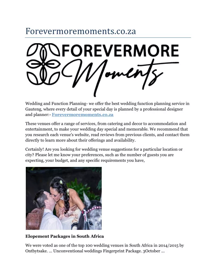 forevermoremoments co za