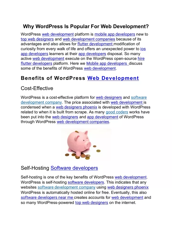 why wordpress is popular for web development