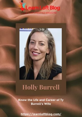 Holly Burrell Know the Life and Career of Ty Burrell’s Wife