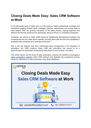 Closing Deals Made Easy_ Sales CRM Software at Work