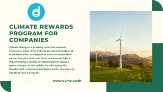 Unleashing the Power of Incentives: Climate Rewards Programs for Businesses