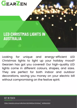 LED Christmas Lights in Australia