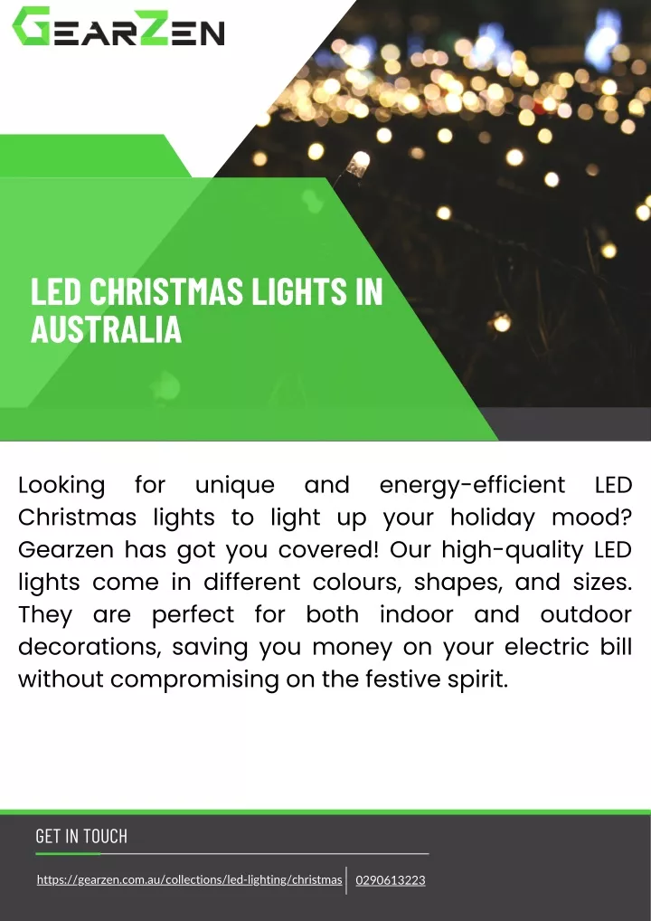 led christmas lights in australia