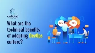 What are the technical benefits of adopting DevOps culture? | Calidad Infotech