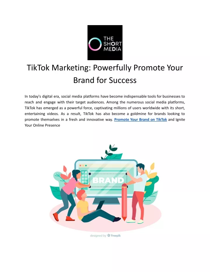 tiktok marketing powerfully promote your brand