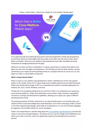 flutter vs react native which one is better