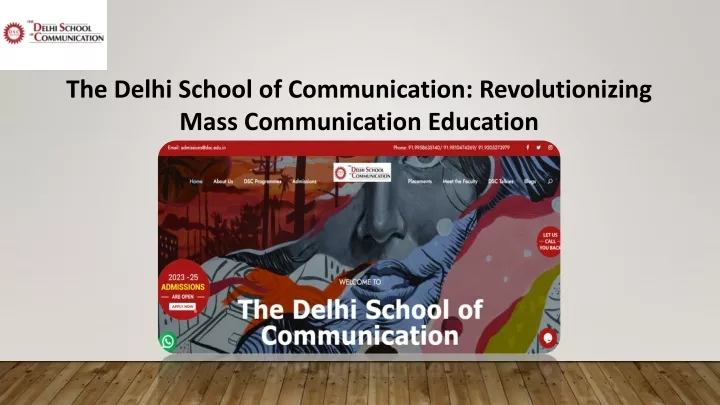 the delhi school of communication revolutionizing