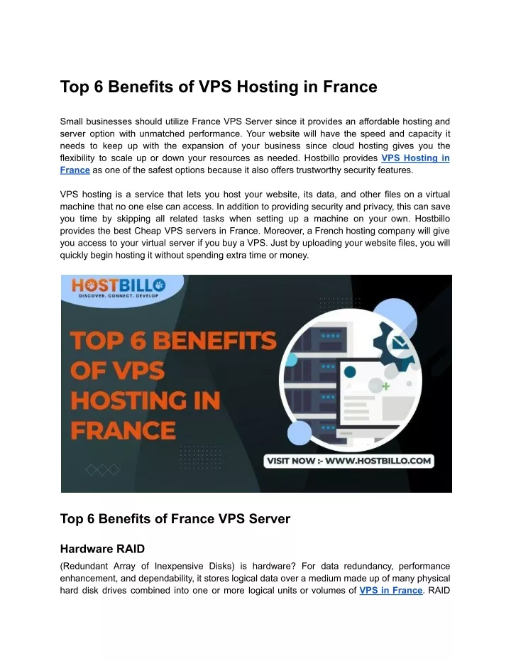 top 6 benefits of vps hosting in france