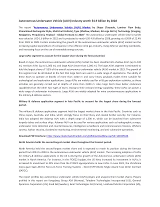 autonomous underwater vehicle auv industry worth