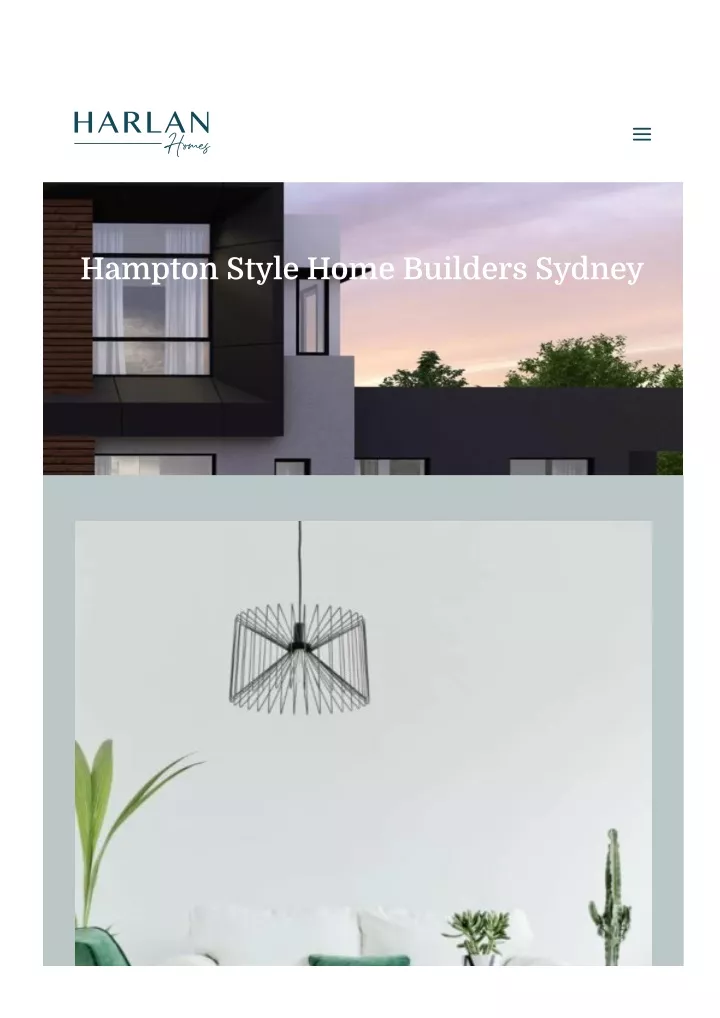 hampton style home builders sydney