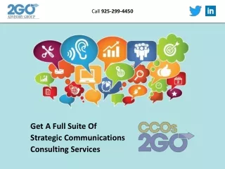 Get A Full Suite Of Strategic Communications Consulting Services