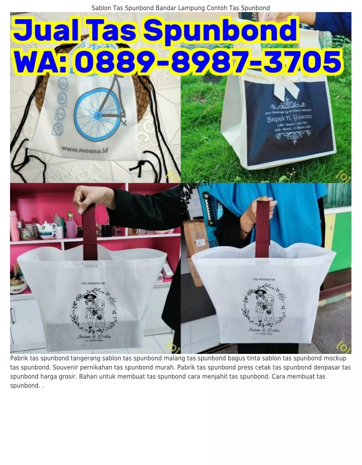 sablon tas spunbond bandar lampung contoh