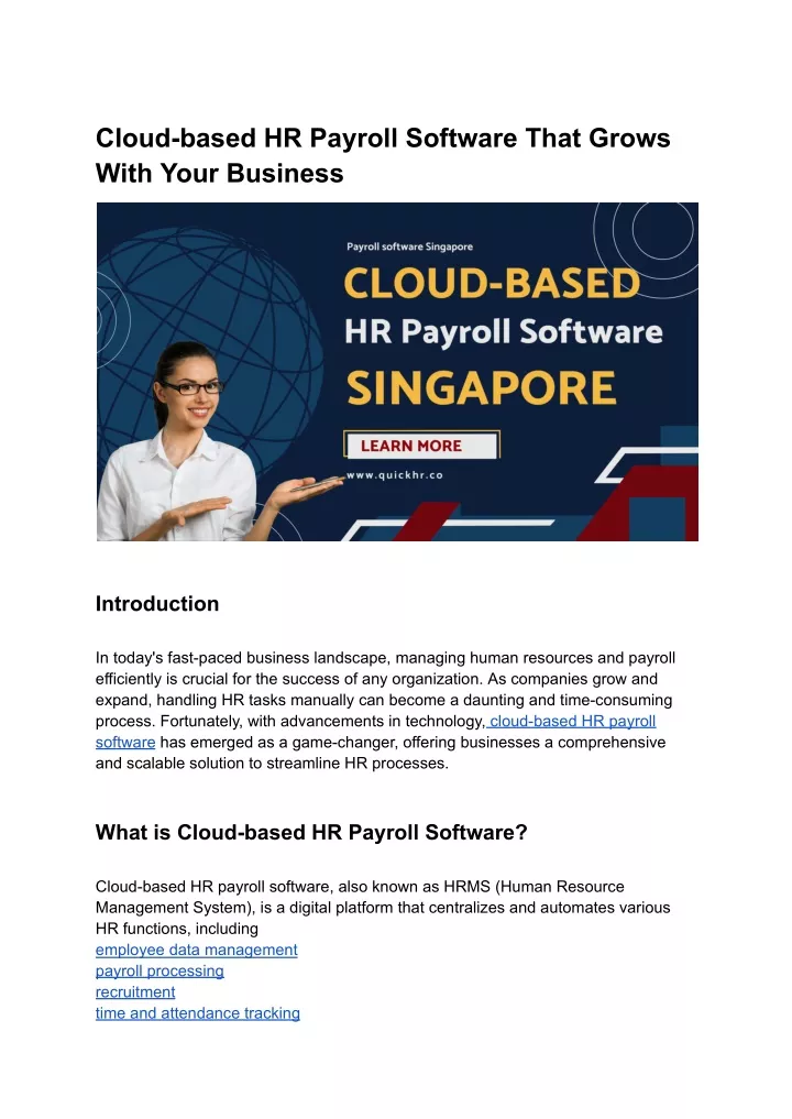cloud based hr payroll software that grows with