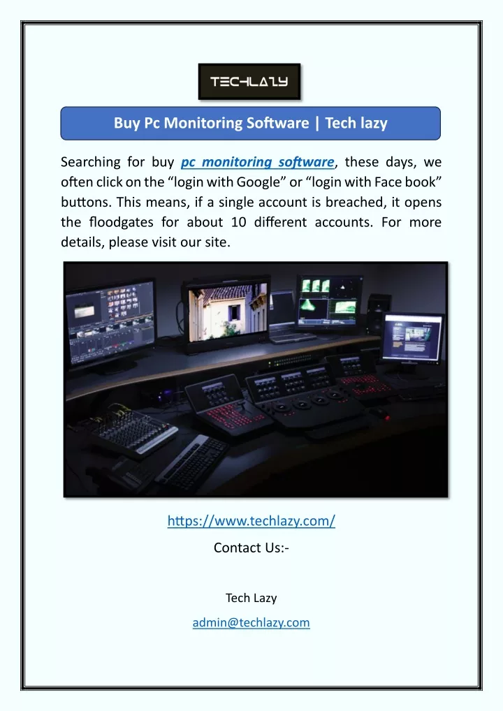 buy pc monitoring software tech lazy