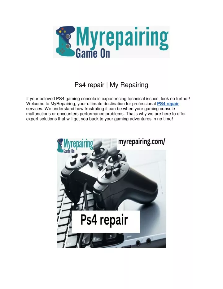 ps4 repair my repairing