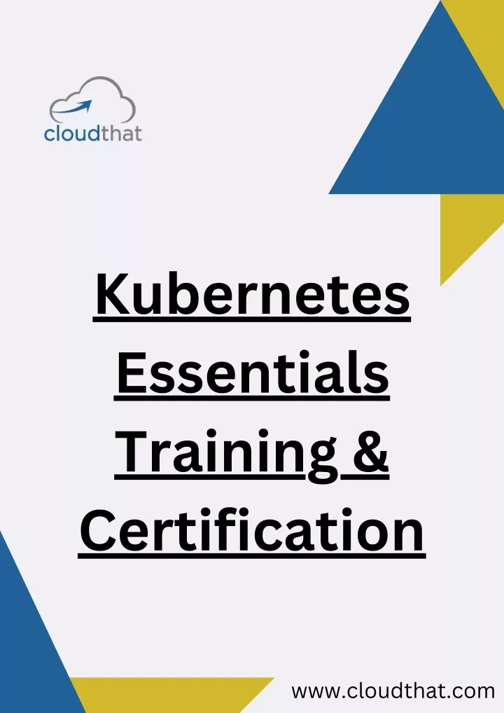 kubernetes essentials training certification