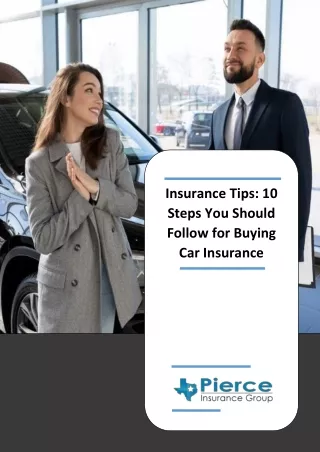 Insurance Tips - 10 Steps You Should Follow for Buying Car Insurance