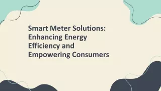 Empowering Energy Efficiency: Smart Meter Solutions