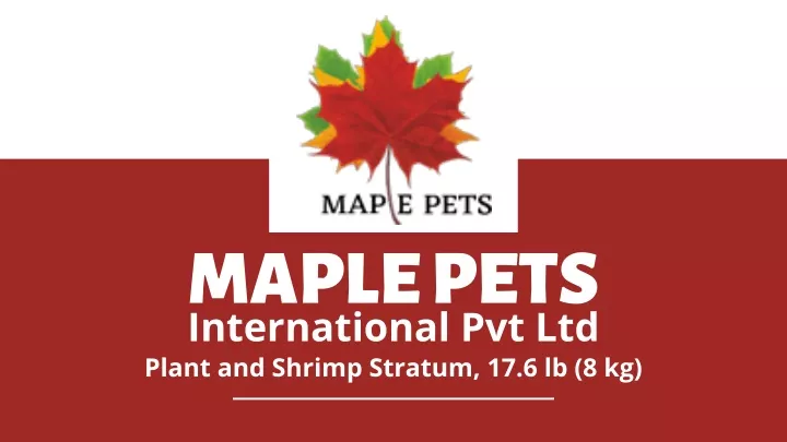 maple pets international pvt ltd plant and shrimp