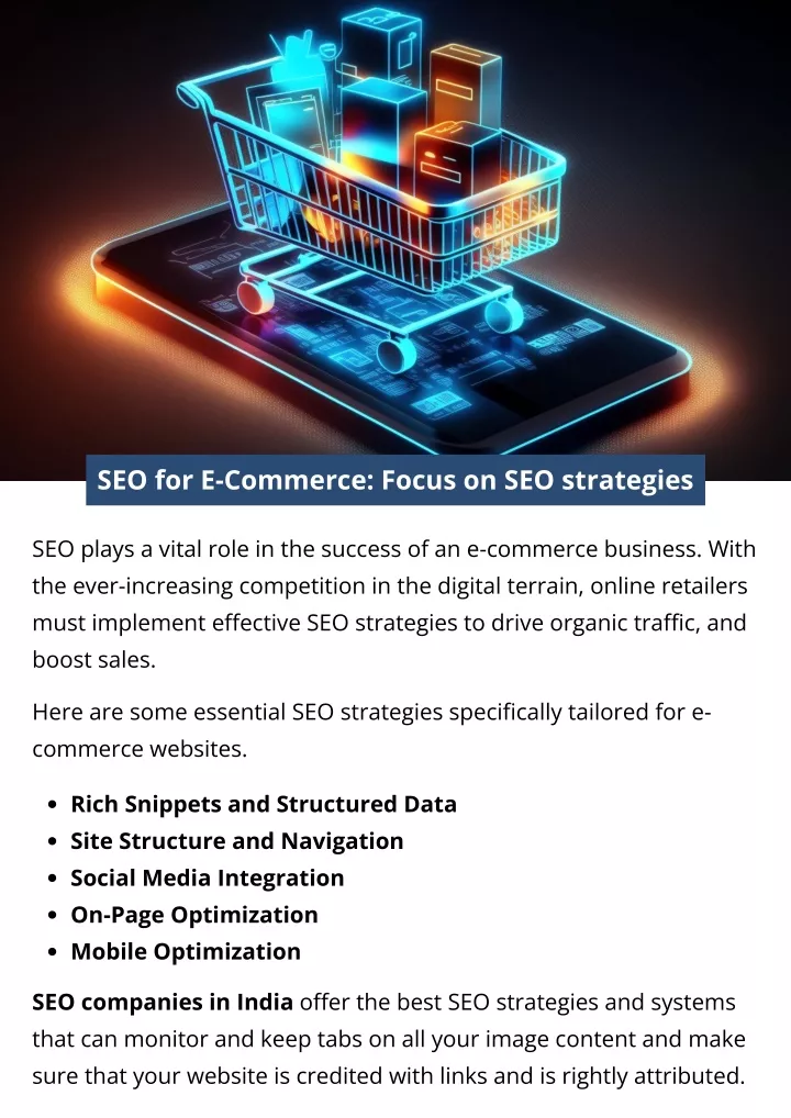 seo for e commerce focus on seo strategies