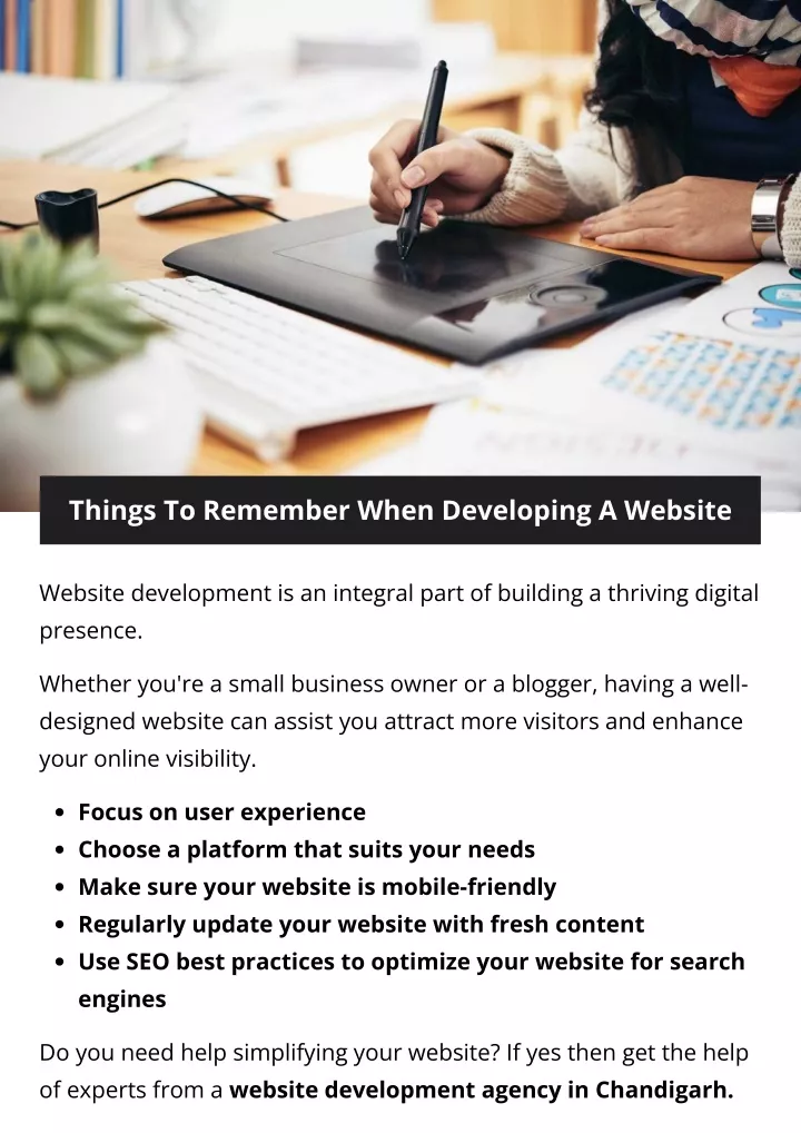 things to remember when developing a website