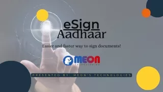 eSign: Easier and faster way to sign documents!