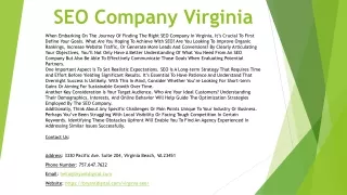 SEO Company Virginia