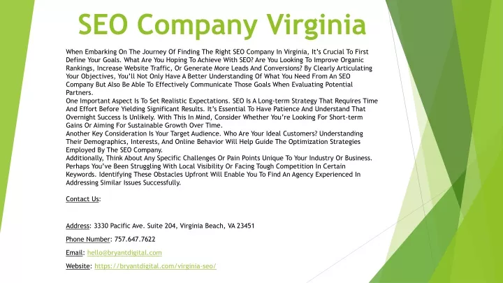 seo company virginia