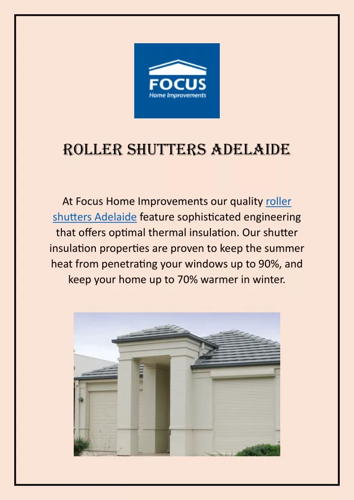 roller shutters adelaide