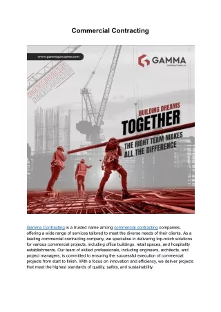 commercial contracting