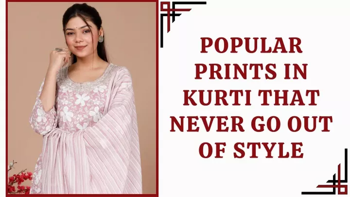 popular prints in kurti that never go out of style