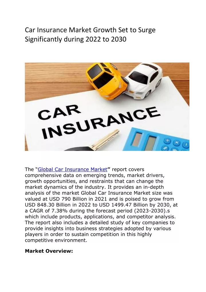 car insurance market growth set to surge