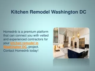 Kitchen Remodel Washington DC