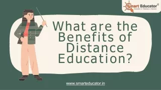 What are the Benefits of Distance Education