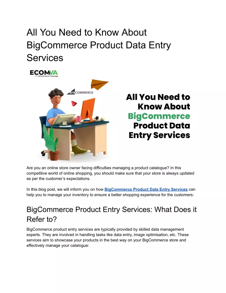 all you need to know about bigcommerce product