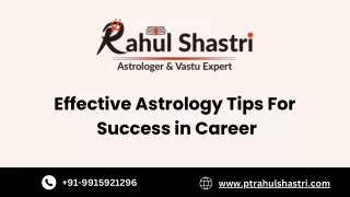 Effective Astrology Tips For Success in Career