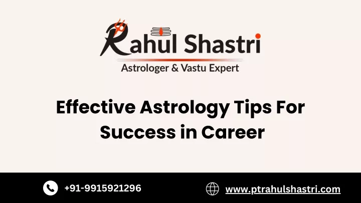 effective astrology tips for success in career