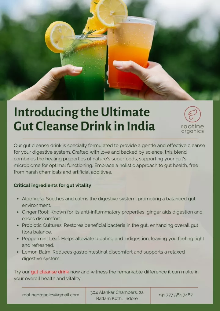 introducing the ultimate gut cleanse drink