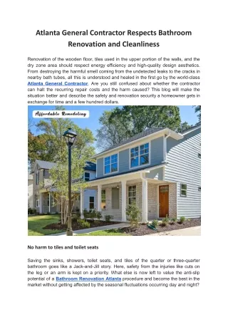 Revamp Atlanta Homes | Home Remodeling
