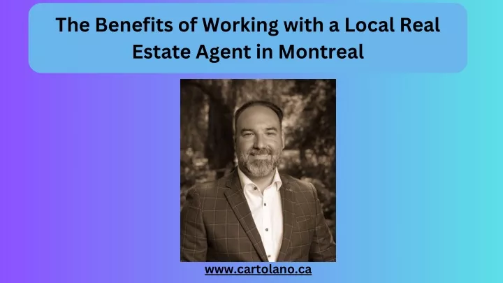 the benefits of working with a local real estate