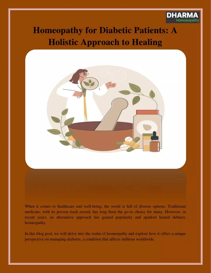 homeopathy for diabetic patients a holistic