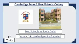 cambridge school new friends colony