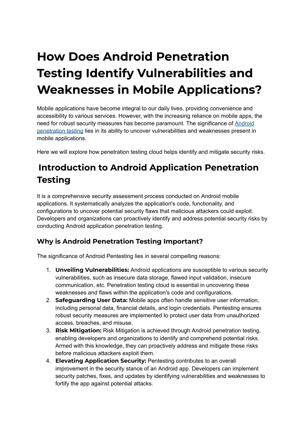 PPT - How Does Android Penetration Testing Identify Vulnerabilities and ...