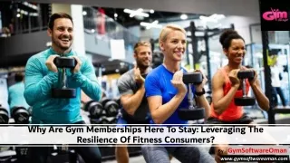 Why Are Gym Memberships Here To Stay Leveraging The Resilience Of Fitness Consumers