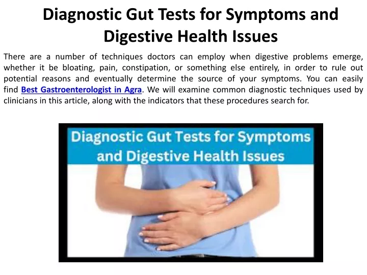 diagnostic gut tests for symptoms and digestive