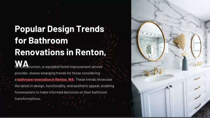 popular design trends for bathroom renovations
