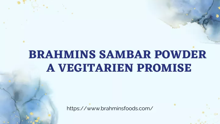 brahmins sambar powder a vegitarien promise