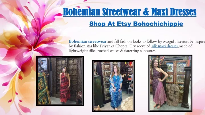 bohemian streetwear maxi dresses