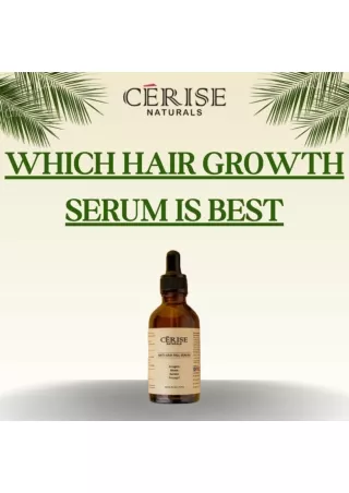 which hair growth serum is best