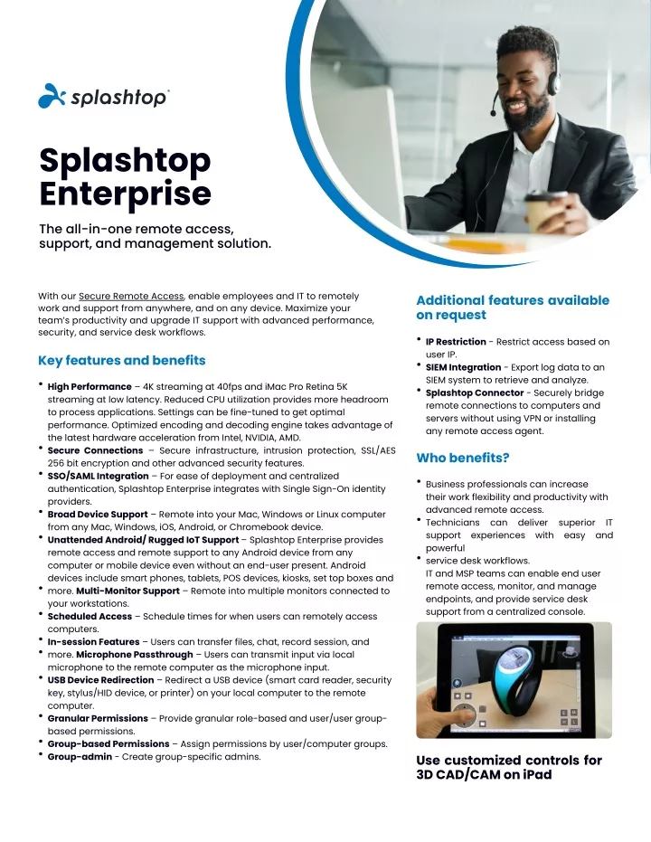 splashtop enterprise the all in one remote access